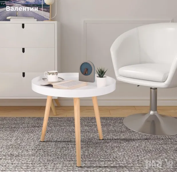 Кръгла помощна масичка , снимка 1