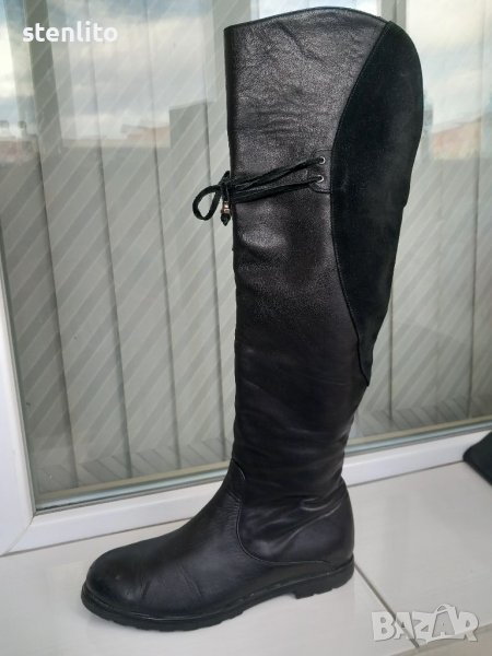 Дамски ботуши/чизми естествена кожа номер 38, снимка 1