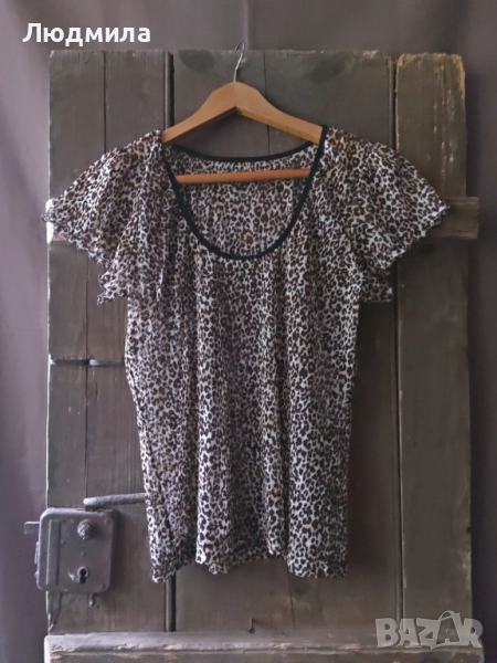 Дамска блуза, животински принт, снимка 1