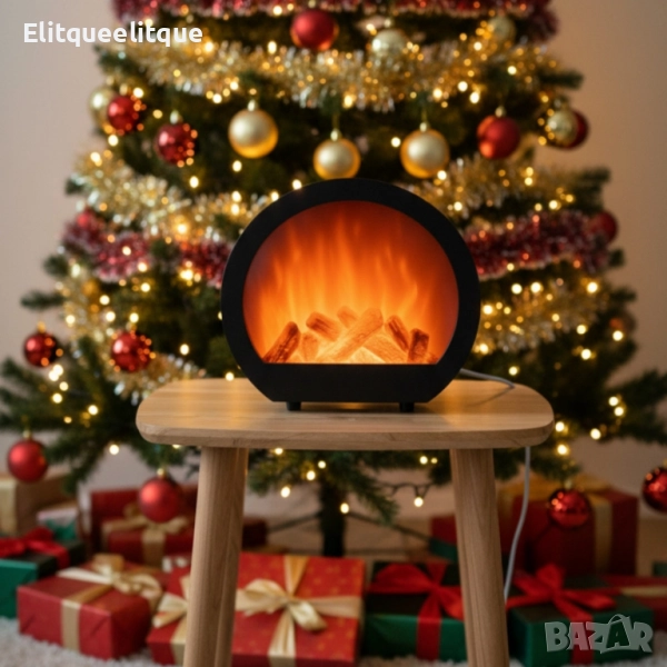 LED декоративна мини камина с имитация на пламък, снимка 1