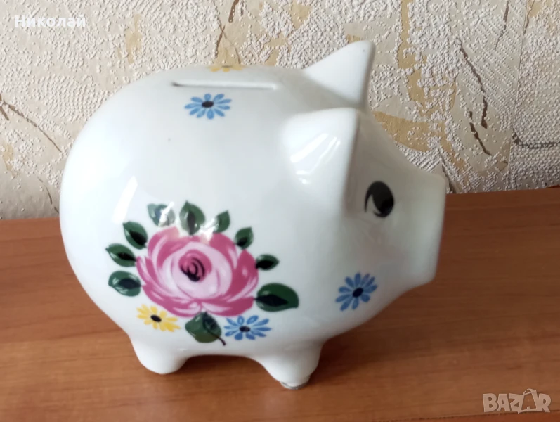 Прасенце касичка от порцелан, снимка 1