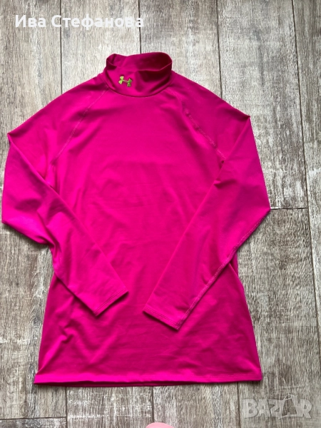Under Armour марков разкошно розова поло еластан блуза 100 % оригинал , снимка 1