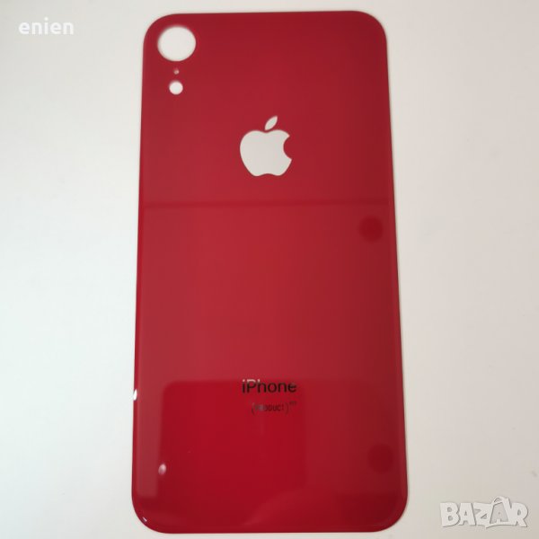 Заден капак, панел стъкло за iPhone XR / Червен, снимка 1