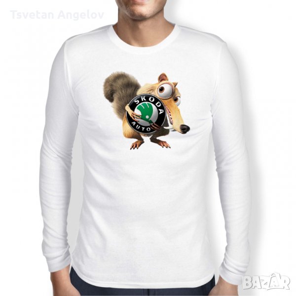 Мъжка тениска Skoda Scrat, снимка 1