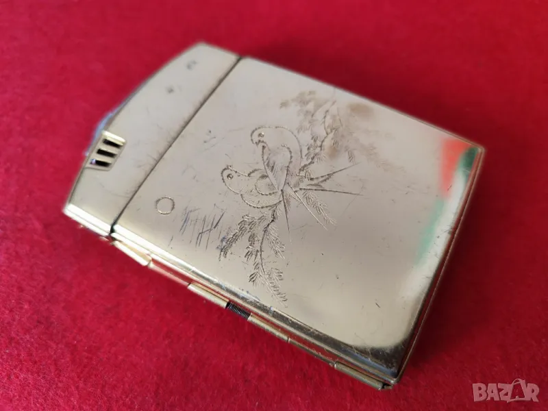 Табакера с вградена бензинова запалка , снимка 1