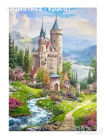 Диамантен гоблен Приказен замък , снимка 1