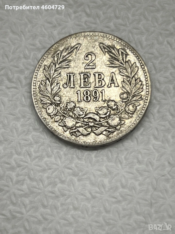 2 лева 1891, снимка 1
