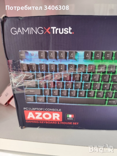 Гейминг клавиатура с мишка Azor, снимка 1