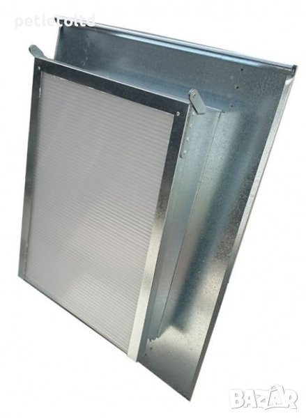 Капандура от поцинкована ламарина ZN 275gr/m2 с поликарбонат. Размер на отвора: 47см Х 67см, снимка 1