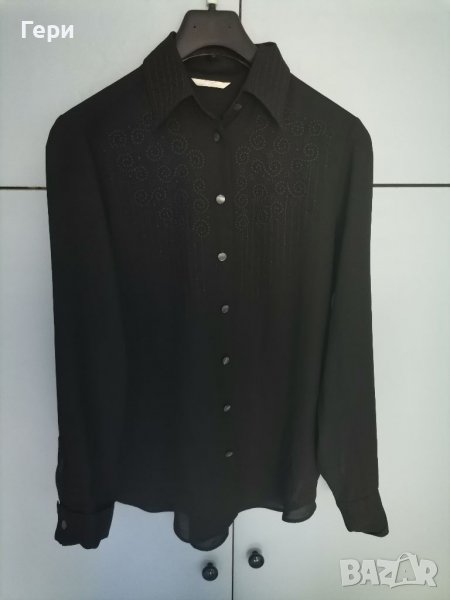 Черна риза Marks & Spencer, снимка 1