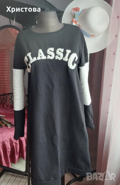 Рокля тип тениска за есен/зима - 15,00лв., снимка 1