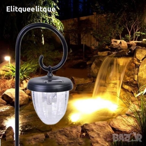 Соларна LED лампа с форма на жълъд, снимка 4 - Лед осветление - 52217852