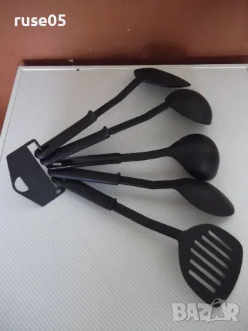 Комплект от 5 бр. прибора за готвене, снимка 6 - Прибори за хранене, готвене и сервиране - 50337415