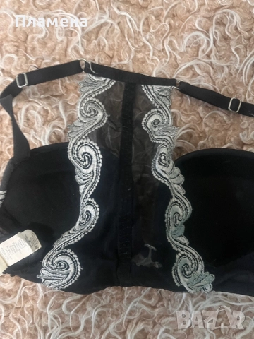Черен сутиен с дантела 70 а, снимка 3 - Бельо - 51865255