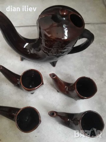 Стар керамичен сервиз , снимка 9 - Антикварни и старинни предмети - 28840016