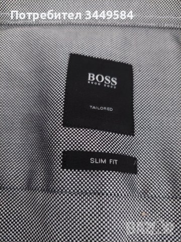 Уникална мъжка риза HUGO BOSS , снимка 3 - Ризи - 37506479