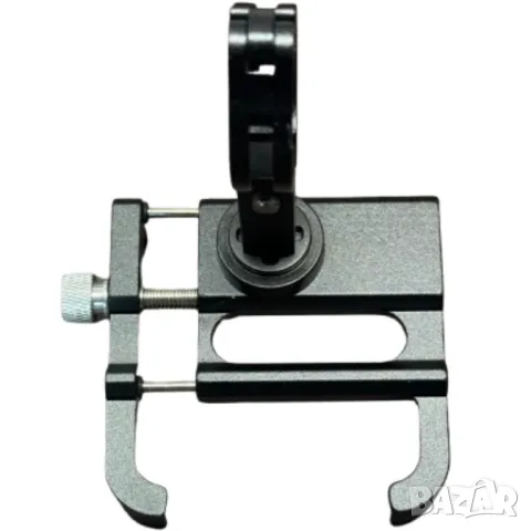 ЧЕРНА Въртяща Се Голяма Здрава Алуминиева Стойка За Телефон С Три Плъзгача + Безплатна Доставка, снимка 3 - Аксесоари за велосипеди - 35494200