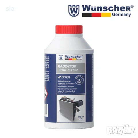 Добавка Стоп теч, за спиране теч в радиатор, WUNSCHER - 325мл
