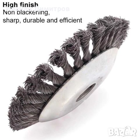 Универсална телена четка за бензинов тример, снимка 3 - Други инструменти - 40620689