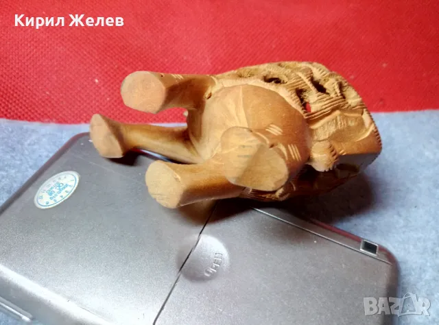 АФРИКАНСКО ДЪРВЕНО СЛОНЧЕ Стара ФИГУРКА ФИНА РЪЧНА МАЙСТОРСКА АЖУРНА ИЗРАБОТКА ДЪРВОРЕЗБА 38116, снимка 10 - Колекции - 47685610