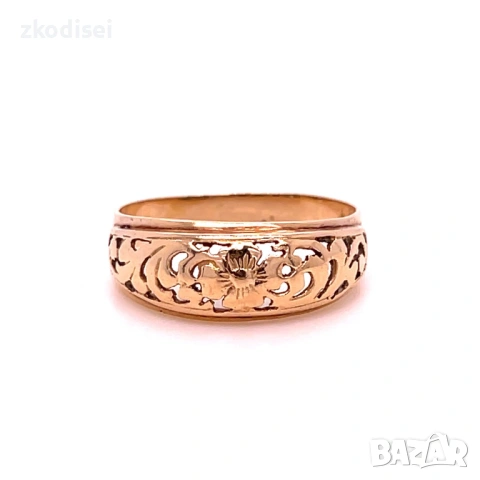 Златен дамски пръстен 2,85гр. размер:62 14кр. проба:585 модел:35353-5