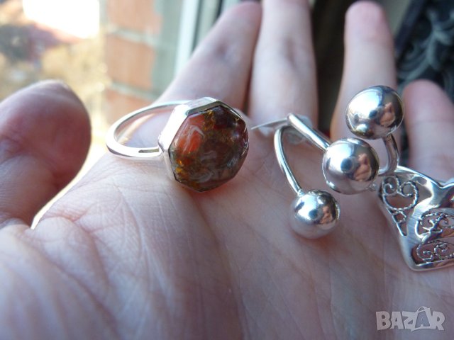 Продавам 3 нови сребърни пръстена №223, снимка 2 - Пръстени - 43505405