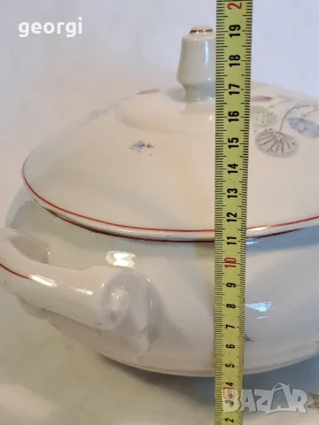 стар български порцеланов супник 21/6, снимка 7 - Прибори за хранене, готвене и сервиране - 49990345