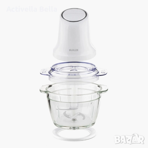 Мини чопър Muhler MCH-5088 – Мели, реже и пасира за секунди, снимка 2 - Чопъри и пасатори - 52573740