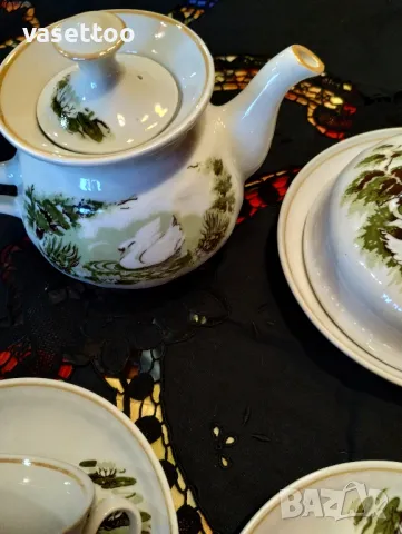 Руски сервиз за чай, снимка 4 - Сервизи - 49248944