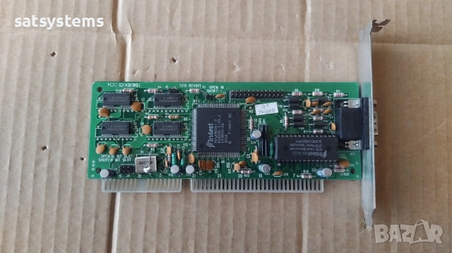 Видео карта TVGA Trident 9000i-2 7210 REV:H1 16-bit 1MB ISA