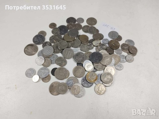 100бр световни монети от бял метал, снимка 3 - Нумизматика и бонистика - 43204603