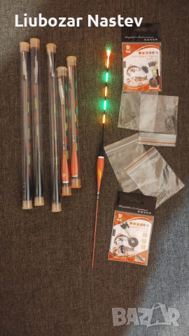 Комплект светещи плувки за риболов , снимка 2 - Такъми - 52577267