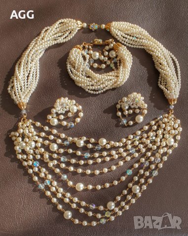 Комплект впечатляващи официални бижута, снимка 2 - Антикварни и старинни предмети - 40422049