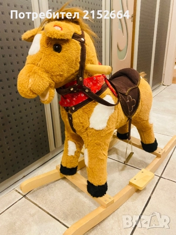 Плюшено конче люлка Moni със звуци