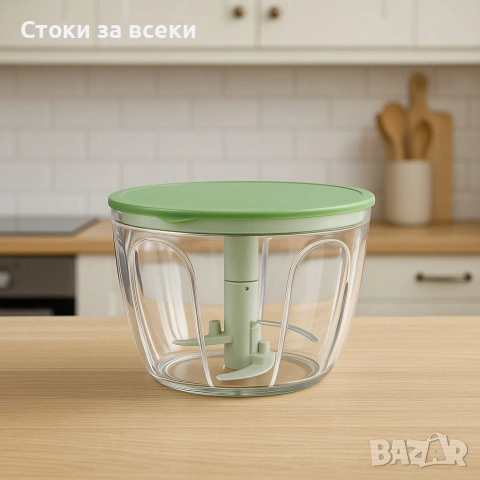 Мултифункционален уред 2в1 Oliver Voltz – центрофуга и чопър, 4 л купа, снимка 4 - Други - 53257930