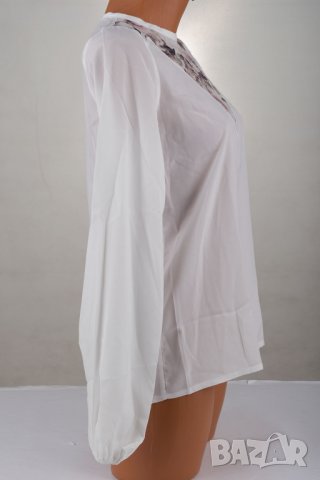 Дамска блуза в цвят екрю марка Figl , снимка 4 - Блузи с дълъг ръкав и пуловери - 32398016