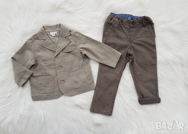 Детско сако и панталон H&М 12-18 месеца, снимка 12 - Комплекти за бебе - 38949760