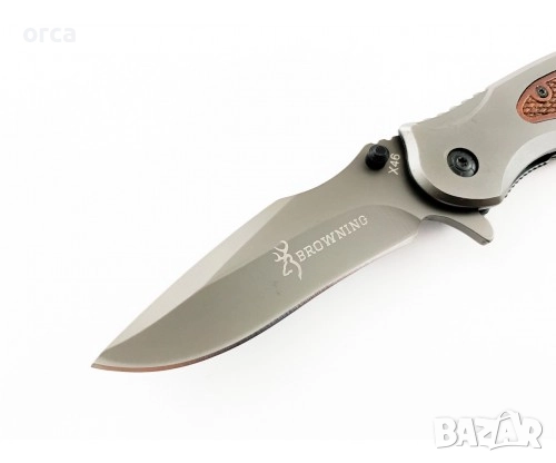 Сгъваем автоматичен нож Browning X46 с иноксово острие – 22 см, снимка 2 - Ножове - 52169541