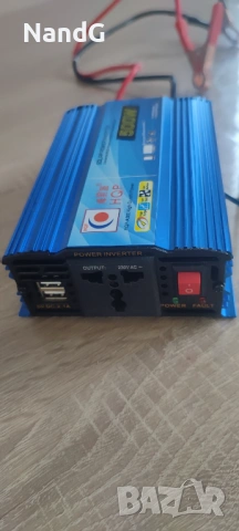 Инвертор от 12V на 230V  500W, снимка 2 - Друга електроника - 53498754