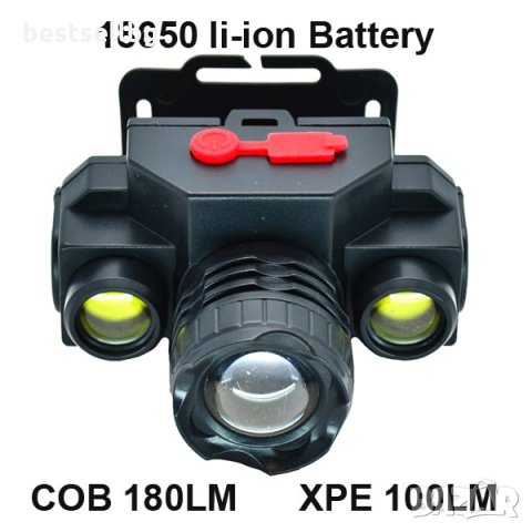 Акумулаторен челник лед фенер за глава бягане зарядно риболов планина, снимка 6 - Къмпинг осветление - 29017698