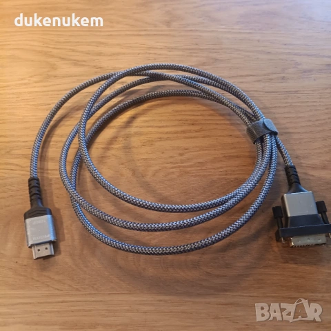 HDMI към DVI-D кабел 1.8 м – 1080P, стабилен сигнал, снимка 8 - Кабели и адаптери - 53248289
