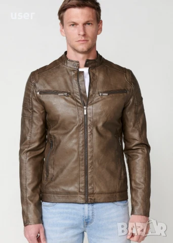 100% Оригинално чисто-ново с етикет уникално мъжко кожено яке KOROSHI! , снимка 2 - Якета - 50897938