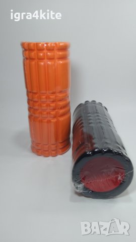  Оранжеви FOAM ROLLER 33х14 масажна ролка за йога и тренировки / Фоумролер, снимка 1 - Фитнес уреди - 40769314