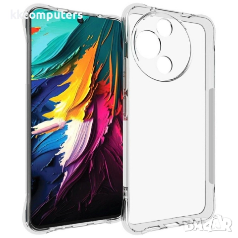TPU Калъф за TCL 60R 5G -Антиприплъзващ, Защита камера и екран, Подсилени ъгли, Вкл. Протектор, Проз