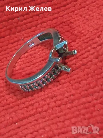 СРЕБЪРЕН ПРЪСТЕН Тип ГОДЕЖЕН СРЕБРО 925 с ЦИРКОНИ и ГНЕЗДО За ВГРАЖДАНЕ на СКЪПОЦЕНЕН КАМЪК 49719, снимка 12 - Пръстени - 49757633