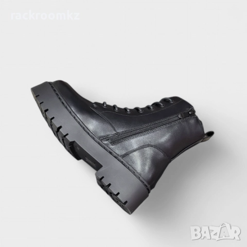 ПРОМОЦИЯ! -50% Дамски боти тип кубинки със здрава подметка с граифер модел: H016-1 black, снимка 3 - Дамски боти - 52943318