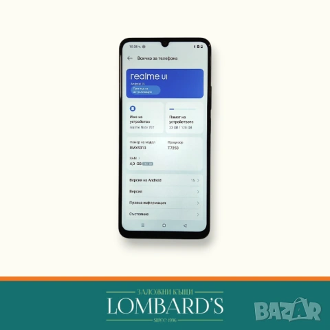 Realme Note 70T, N: 1136887, снимка 2 - Xiaomi - 53505075