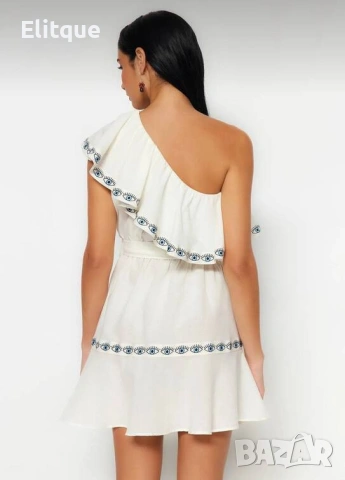 лятна рокля с един ръкав , снимка 4 - Рокли - 53577834