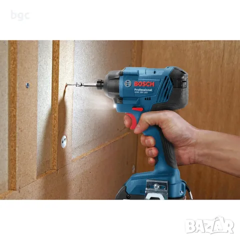 Акумулаторна ударна бормашина и винтоверт Bosch Professional GDR 180-LI, 18V, 2800 об/мин, 3600 удар, снимка 2 - Бормашини - 50359756