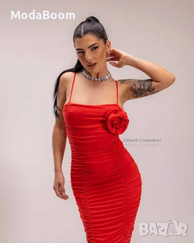 Еластична стилна дамска рокля , снимка 4 - Рокли - 48683220